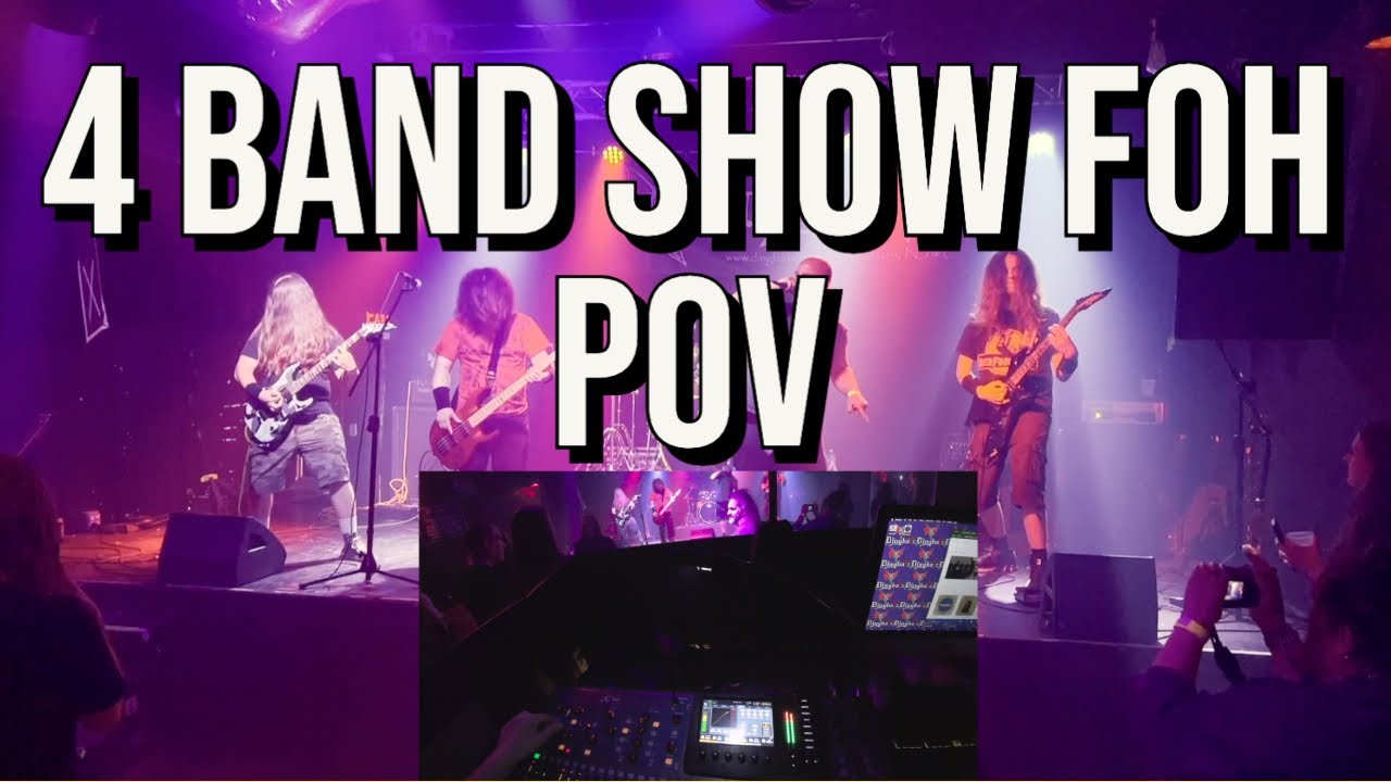 Showing A Young Sound Engineer The Ropes W/ 4 Metal Bands