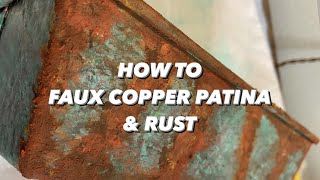 How to faux paint a brass patina - Lansdowne Life