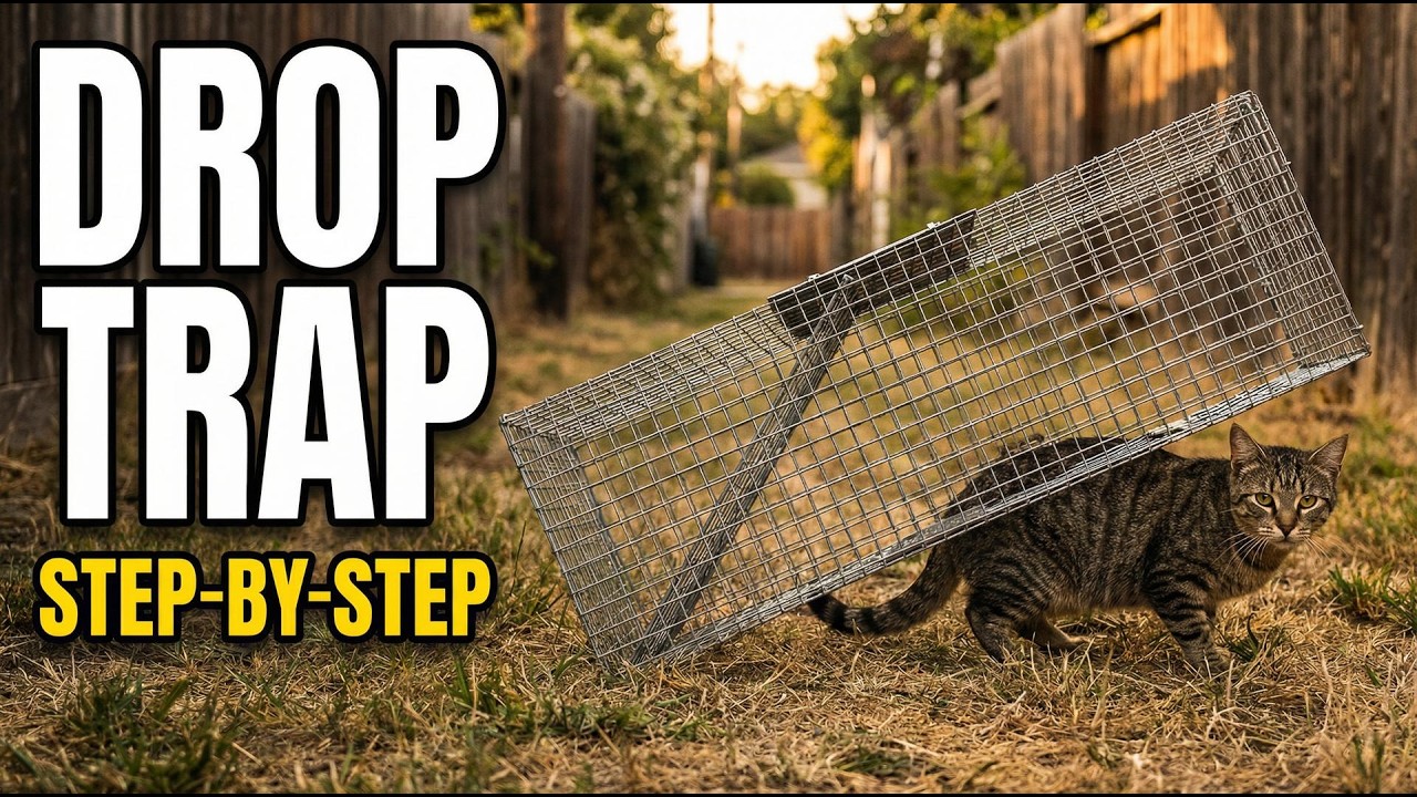 Tomahawk Drop Trap Setup Guide for Feral Cat TNR - YouTube