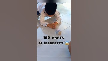 Thumbnail of 150 KARTU DI JEBREETTT !!! 😱😳 #shorts #tepukkartu #games #bermain #raka #anak #viralvideo