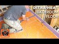 DITRA-HEAT Cable Installation: Schluter Curbless Shower (Part 6)