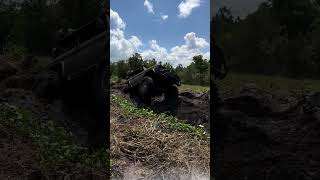 rolling over off-road jeep four-wheel defenderadventure offroading train