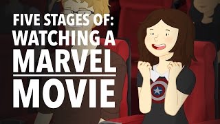 Five Stages of Watching A Marvel Movie