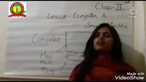 CLASS- II Computer (Part-1) "COMPUTER A SMART MACHINE"