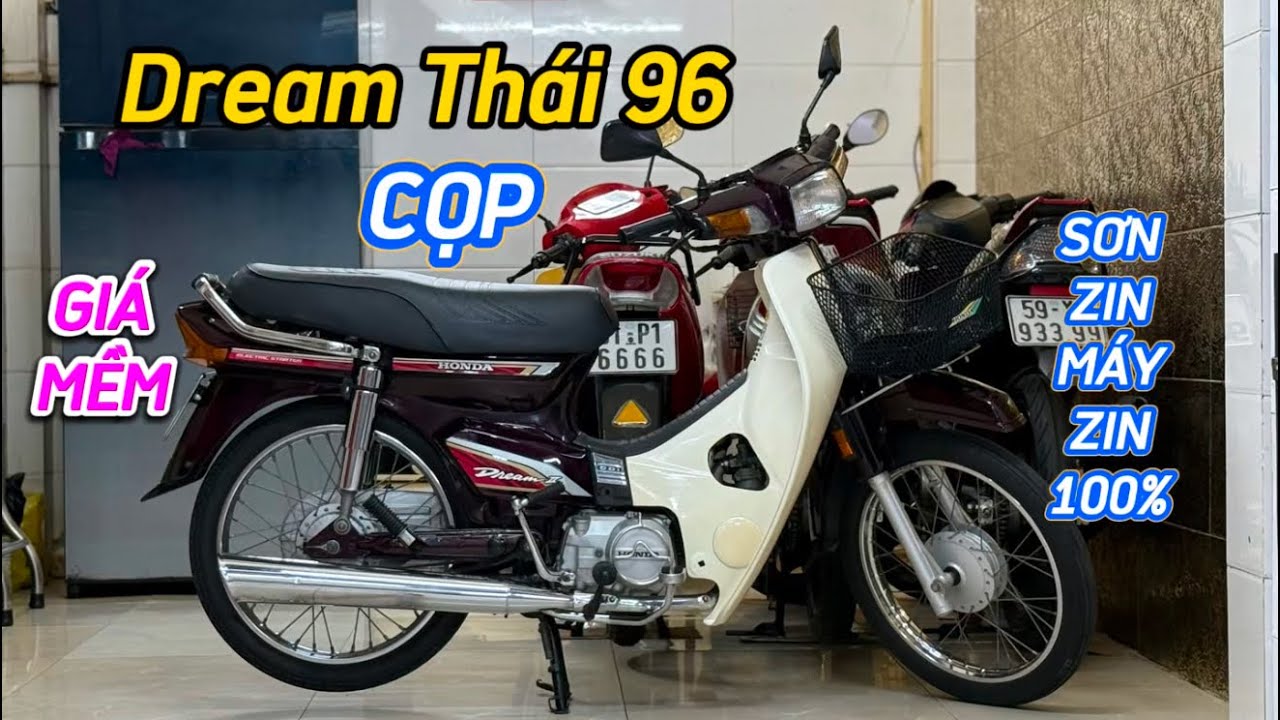 Honda Dream Thái tem lửa 1996 . Chính chủ một đời chủ . Sơn zin rất đẹp ...