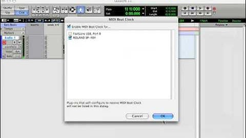 Lesson 11: Synchronization Pro Tools 7 LE Tutorial
