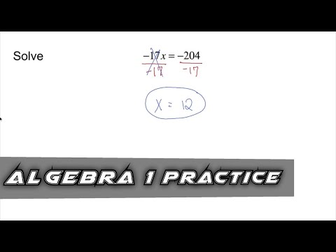 Algebra 1 Practice