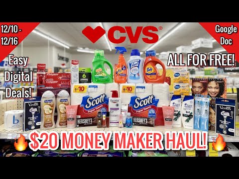CVS Free & Cheap Coupon Deals & Haul |12/10 – 12/16| $20 MONEY MAKER WEEK! 🔥 | Learn CVS Couponing