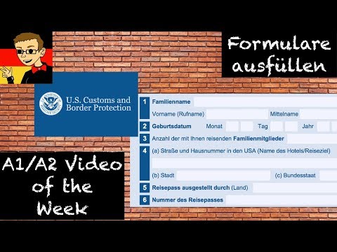 How To Fill Out A Form In German - Learn German For Beginners A1/A2 #6 - Deutsch Lernen