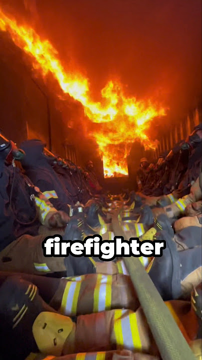 Most intense firefighter training😨