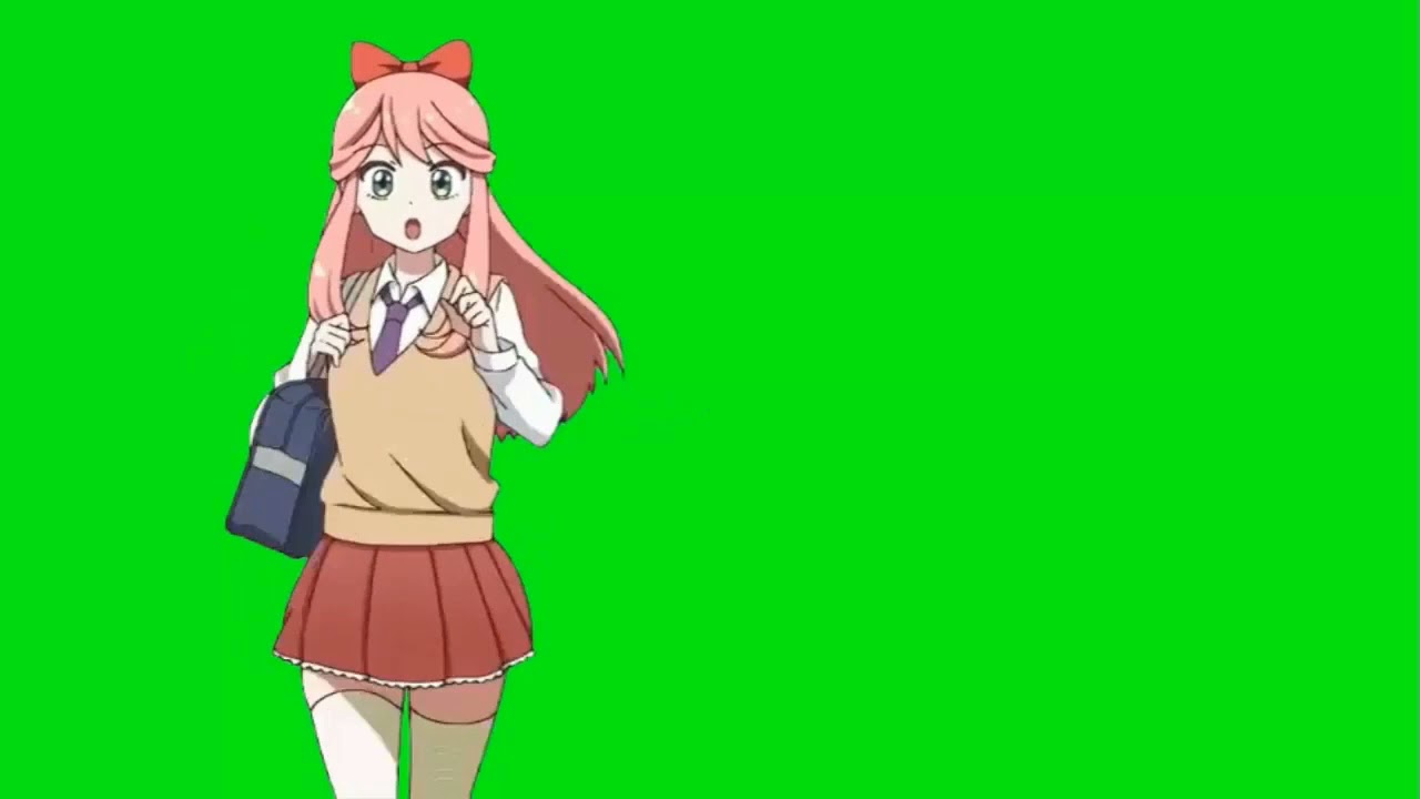 green screen anime - YouTube