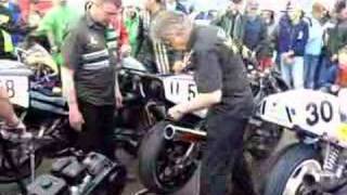 Norton Rotaries in the pits at Mallory 2007