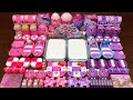 PINK Vs PURPLE HELLO KITTY - Mixing RandomThings Into GLOSSY Slime ! Satisfying Slime Videos #1542