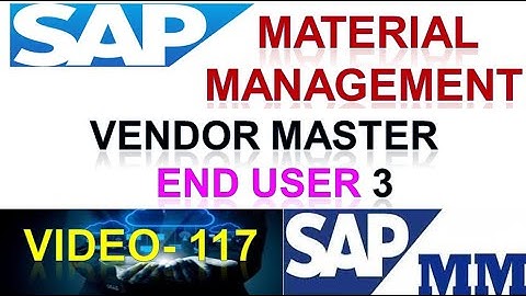 How to Configure Vendor Master End User in Material Management | Vendor Master Sap | DK TECHNOLOGIES