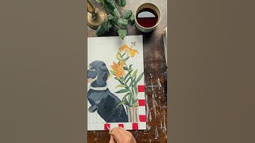 another progress video #dogpainting #progressvideo