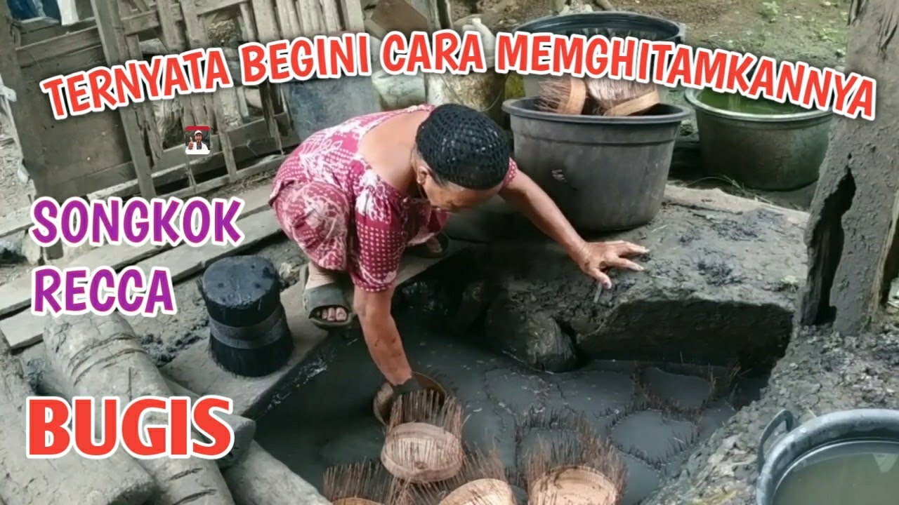 Cara menghitamkan songkok recca Bugis