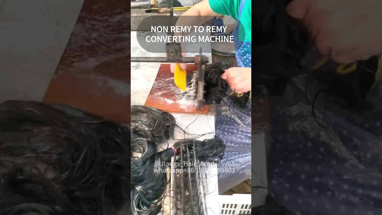 HOW TO USE NON-REMY TO REMY HAIR CONVERTING MACHINE