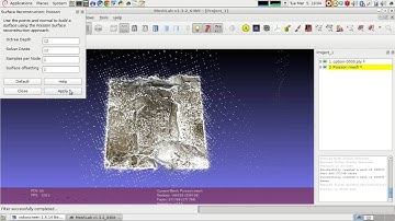 ArcheOS: create a poisson mesh using MeshLab