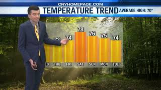 Clouds and rain midweek, sunshine and 70s return for weekend!