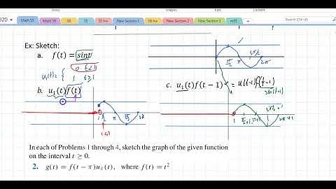 Math 55 Section 6.3(1) Step Function