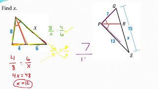 Using angle bisectors and proportions