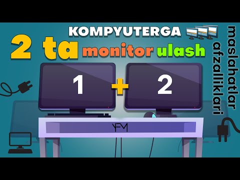 Video: Monitorni Kompyuterga Qanday Ulash Mumkin