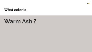 Warm Ash color #cfc9c7 hex color - Grey color - Cool color cfc9c7