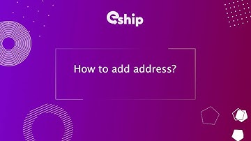 How to add address?