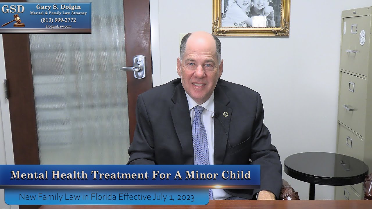 Tampa Child Custody Lawyer Gary Dolgin Explains 2023 Mental Health Law For Minor Children in Florida