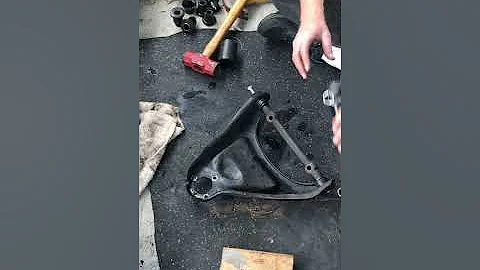 1975 C3 Corvette Upper Control Arm Bushing Removal (Part 1)