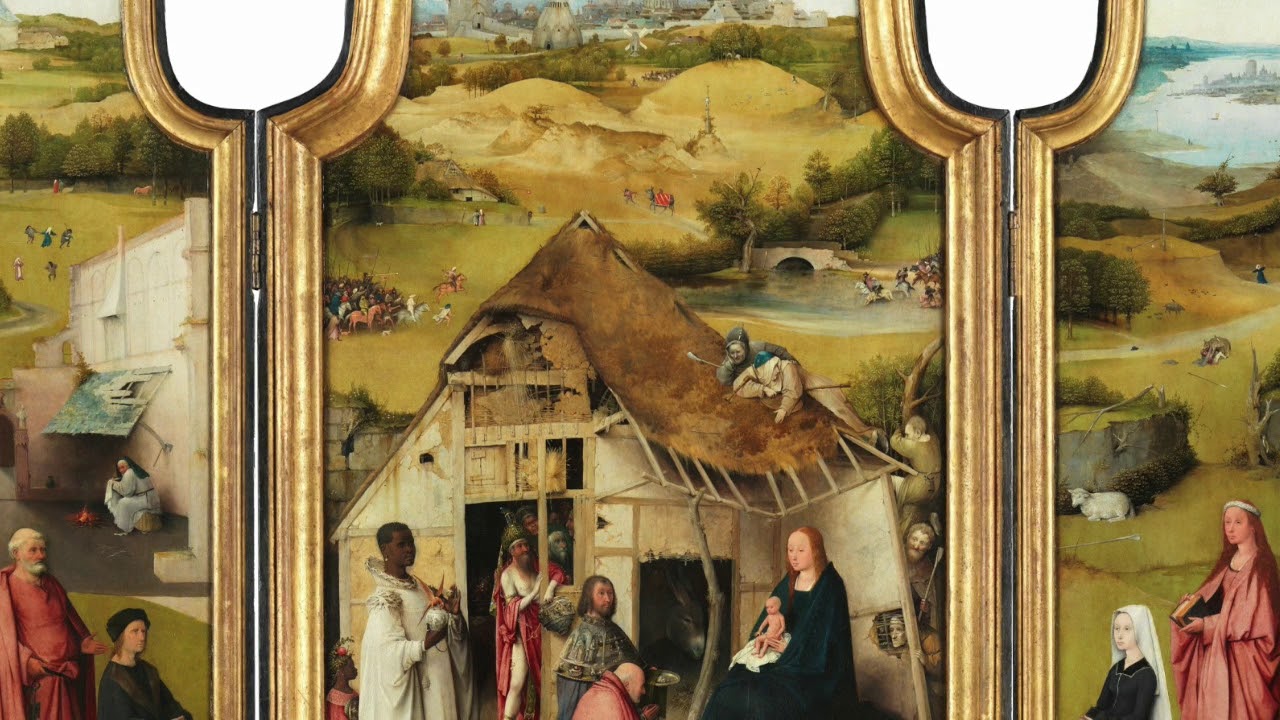 Поклонение волхвов картина босх