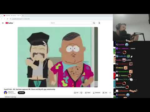 Forsen reacts to South Park - Mr. Garrison opposes Mr. Slave and Big Al's gay relationship