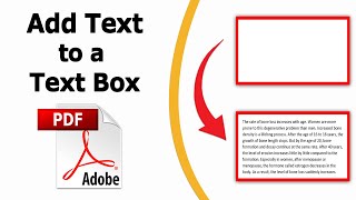 How to add text to a text box in PDF using adobe acrobat pro dc