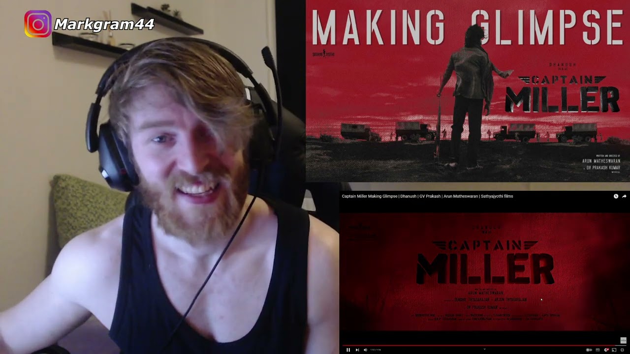 Captain Miller Making Glimpse | Dhanush (REACTION By Foreigner)| GV Prakash | Arun Matheswaran |