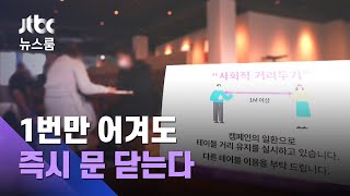 빗장 푼 만큼 엄하게…방역 1번만 어겨도 '즉시 문 닫게' / JTBC 뉴스룸