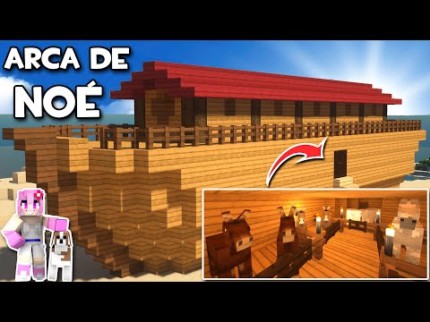 CÓMO DECORAR EL ARCA DE NOÉ EN MINECRAFT 🚢 🐘 TUTORIAL FÁCIL EN ESPAÑOL | P 2/2 @MiroteyBlancana