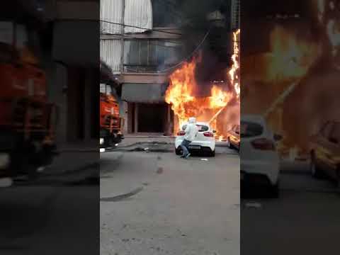 حريق في محل تجاري في سد البوشري ة