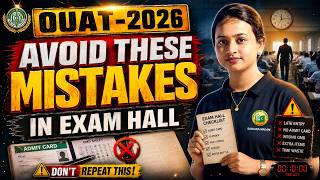 OUAT 2026 Exam Hall Rules & Guidelines || Don't Make These Mistakes on Exam Day