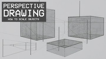 Perspective Drawing 8 - How to Scale Objects in Perspective