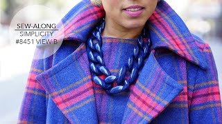 Popular fashion and lifestyle blogger Mimi G shows you the step-by-step instructions on how to sew a coat using Simplicity pattern 