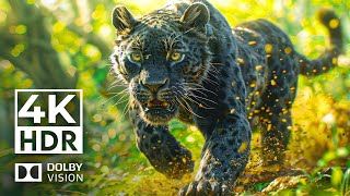 FOREST MYSTIQUE in Dolby Vision 4K HDR | with Cinematic Sound (Colorful Animal Life)