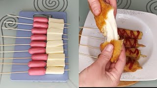 Cheese On Sticks (corn dog) Popular Korean Street Food