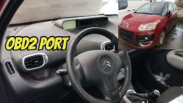 Citroën C3 Picasso 2009-2017 -OBD2 Port Location