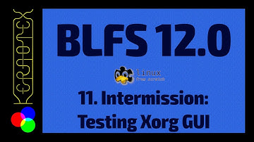 11. Testing Xorg GUI - How to build Beyond Linux From Scratch (BLFS) 12.0 Tutorial