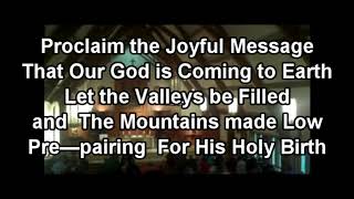 Proclaim the joyfull message
