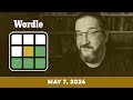 Doug plays todays wordle puzzle game for 05072024