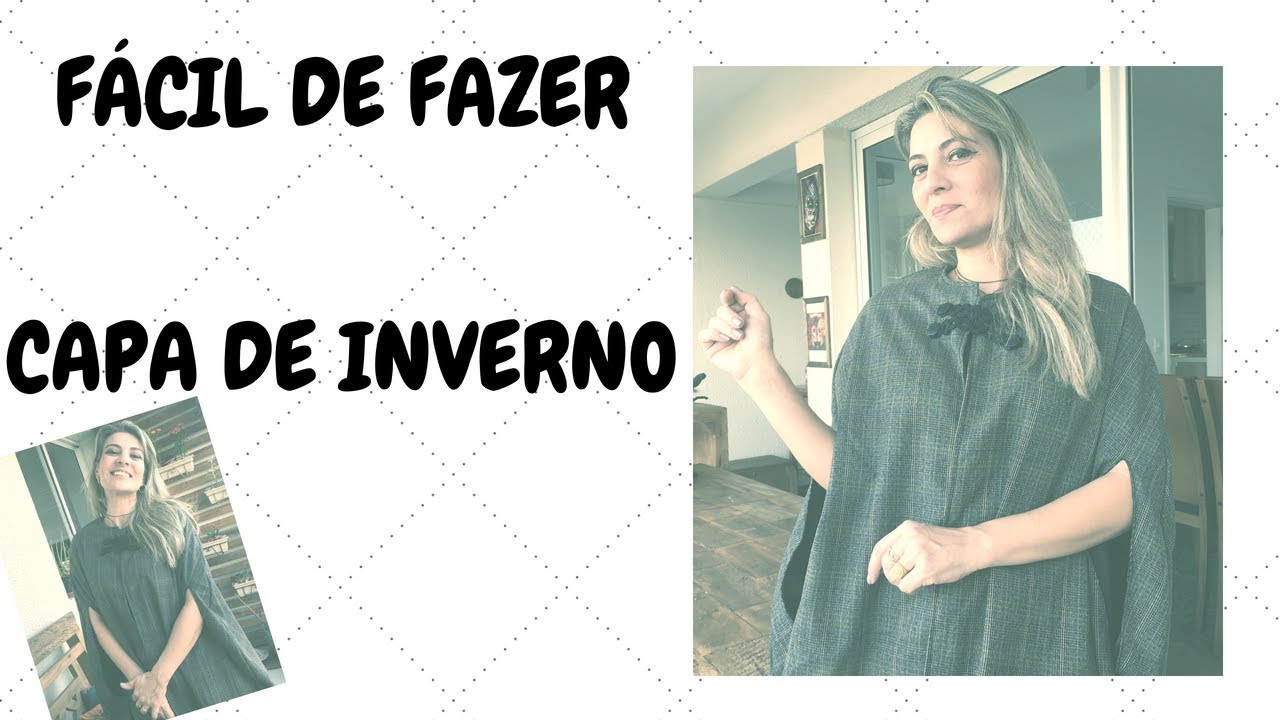 Capa de Inverno / Pelerine fácil de fazer