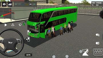 2025 new coach bus simulator || indonesia bus simulator part-4 #bus #game #simutor