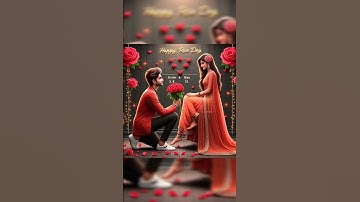 How to create happy Rose day animated characters with names/ #ferrari #tutorial #3danimation #bing