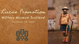 Lucas promotion to Corporal at Military Museum Scotland